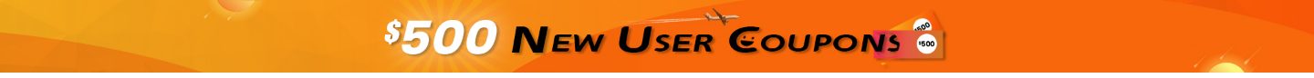 Official $500 New User Coupons banner